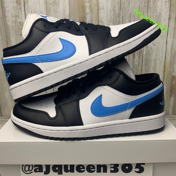 Jordan Shoes Air Jordan Low Womens University Blue Black White
